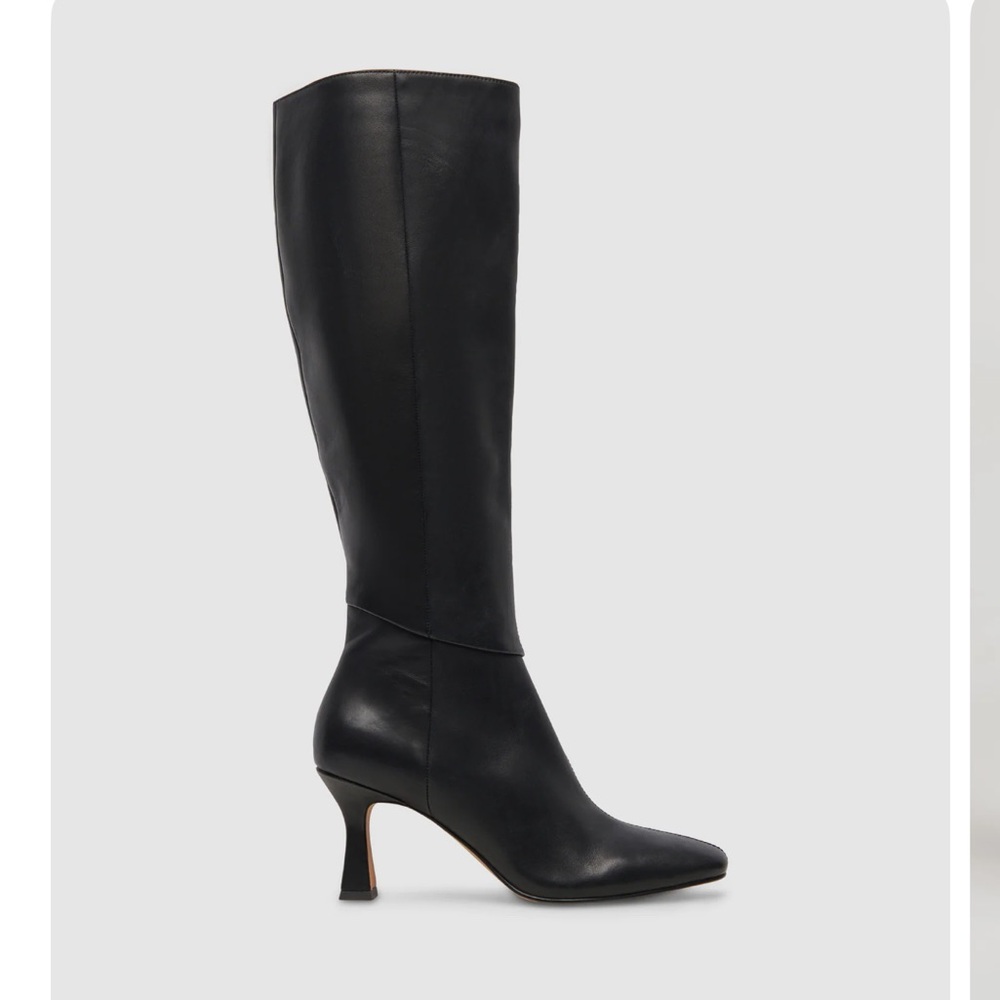 Gyra extra Wide Calf Boots Black Leather